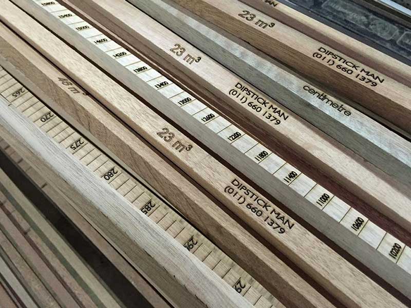 Wooden dispsticks